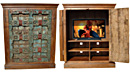 indian old antique door tv cabients-almirha